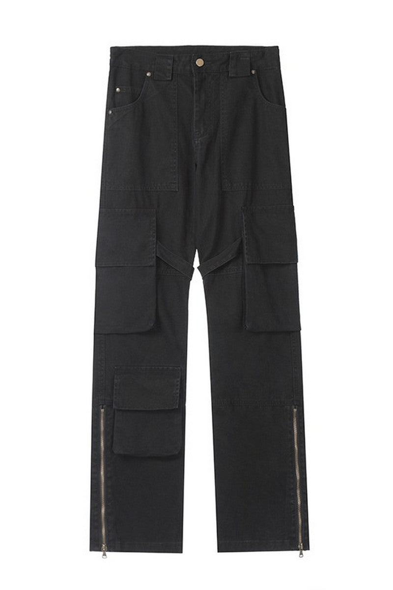 Straps Loose Cargo Trousers