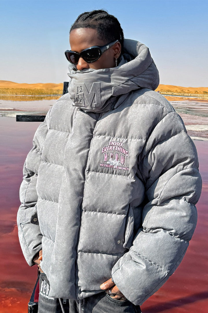 Neck Logo Puffer Jacket