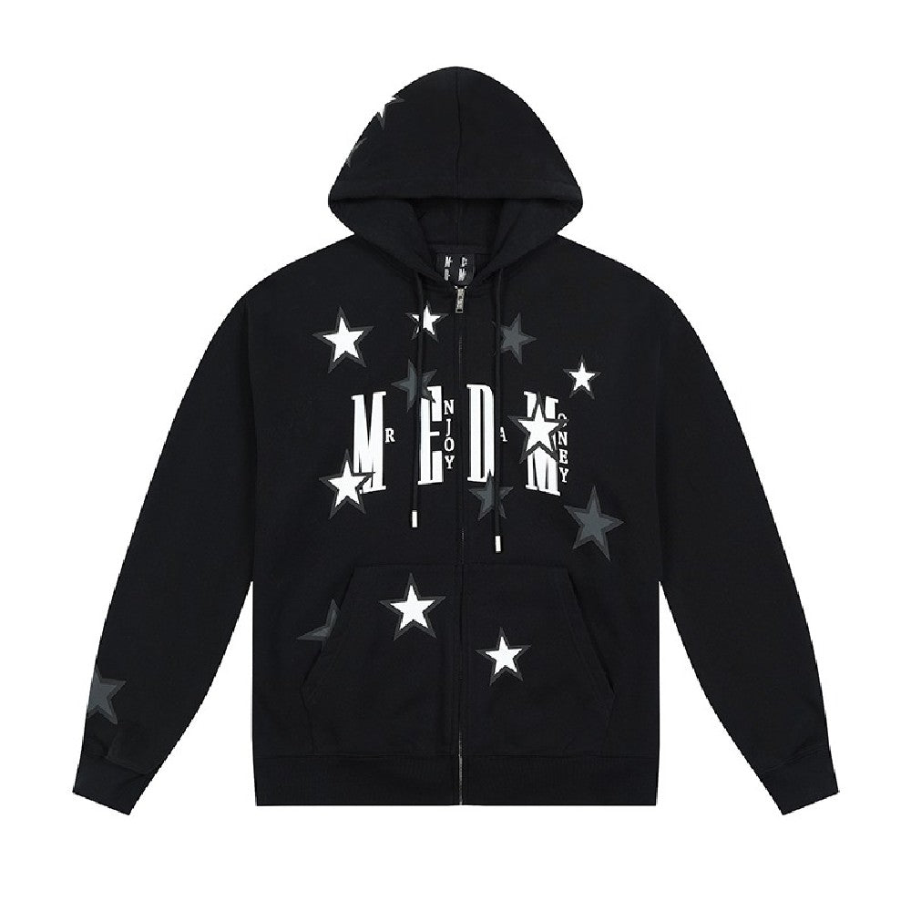 Stars Embroidered Logo Hoodie