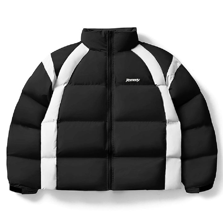 Color Block Puffer Jacket