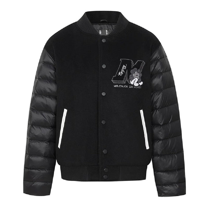 Sherpa Flower Varsity Jacket