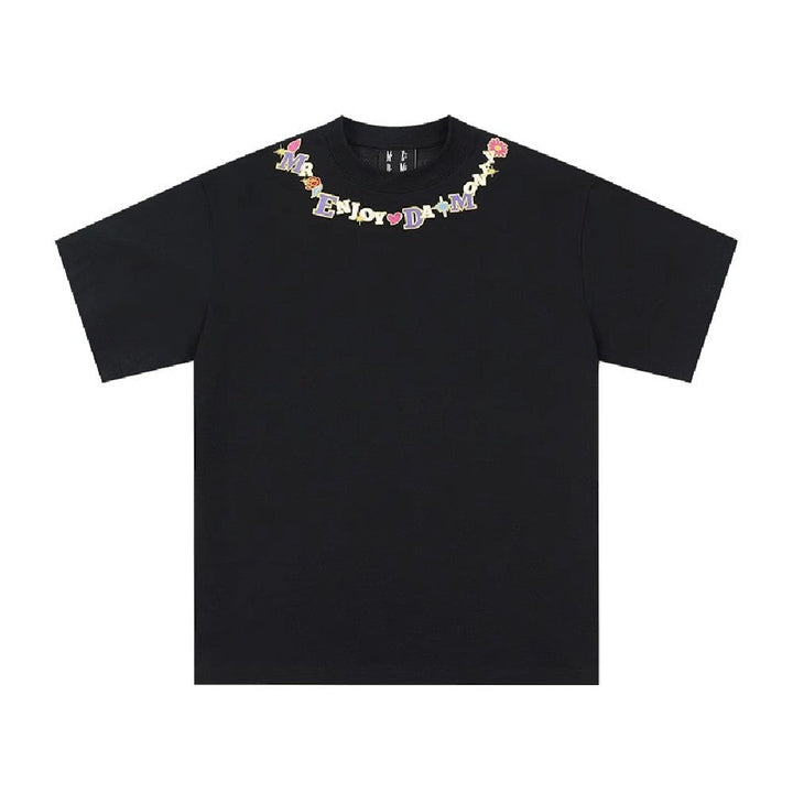 Embroidered Neck Logo Tee