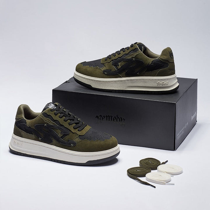 R-Evil Suede Green Shoes