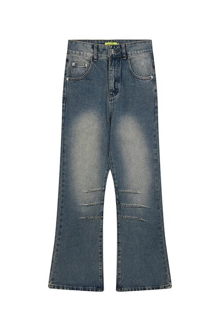 Retro Washed Flared Jeans