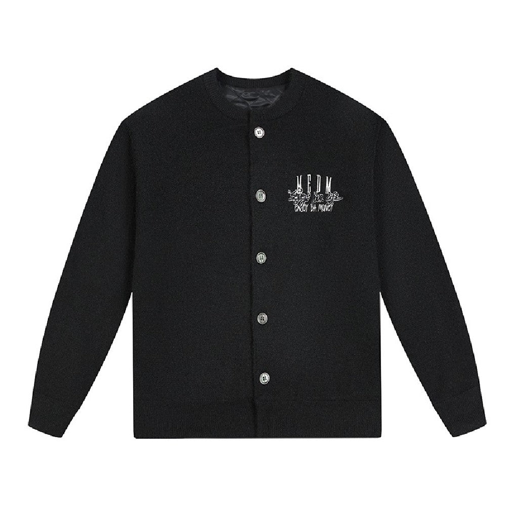 Logo Knit Embrodiered Cardigan