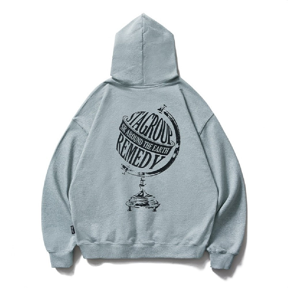 Globe Logo Print Hoodie