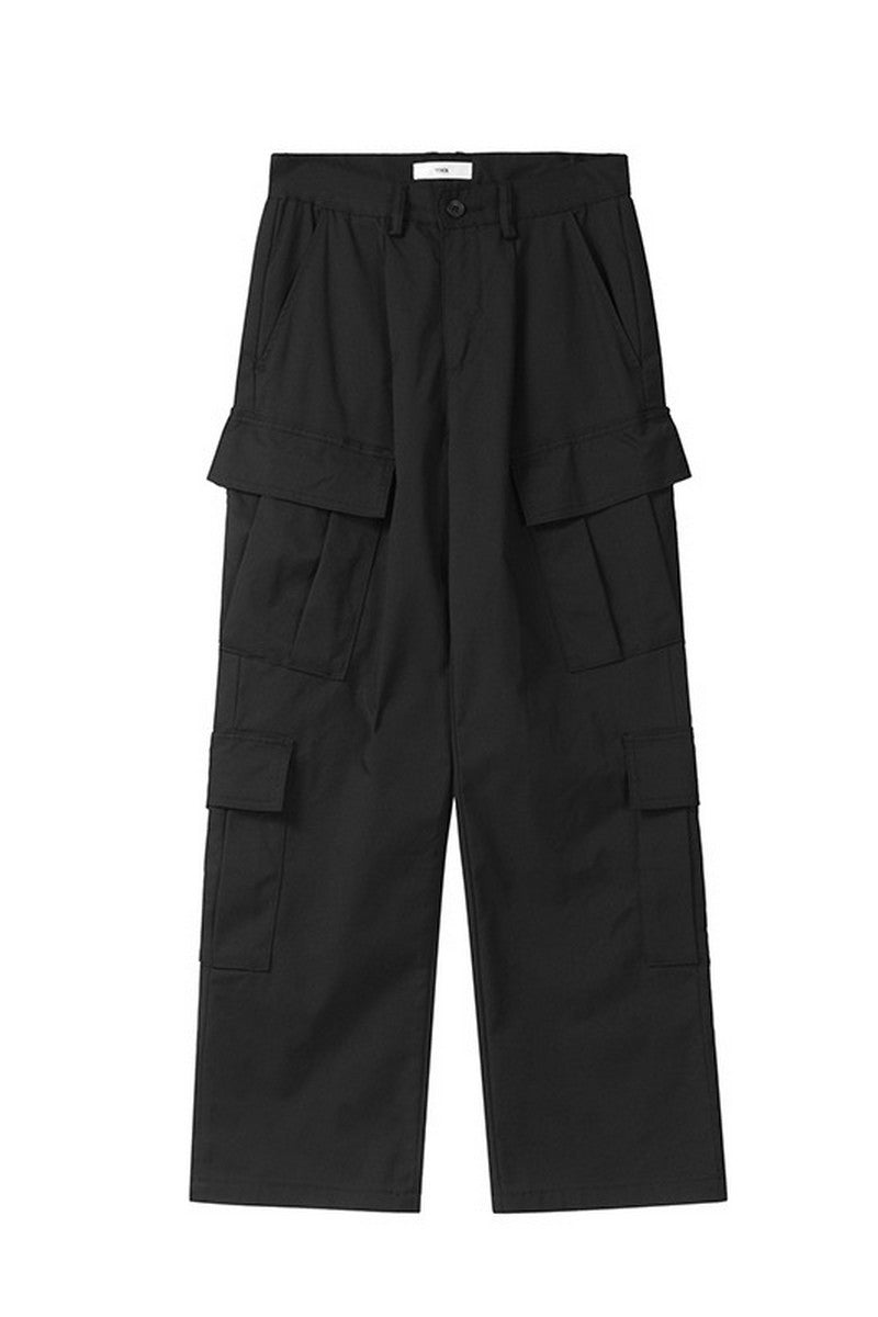 Multi Pocket Straight Cargo Pants