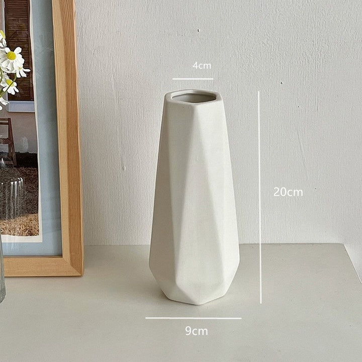 White Ceramic Modern Vase