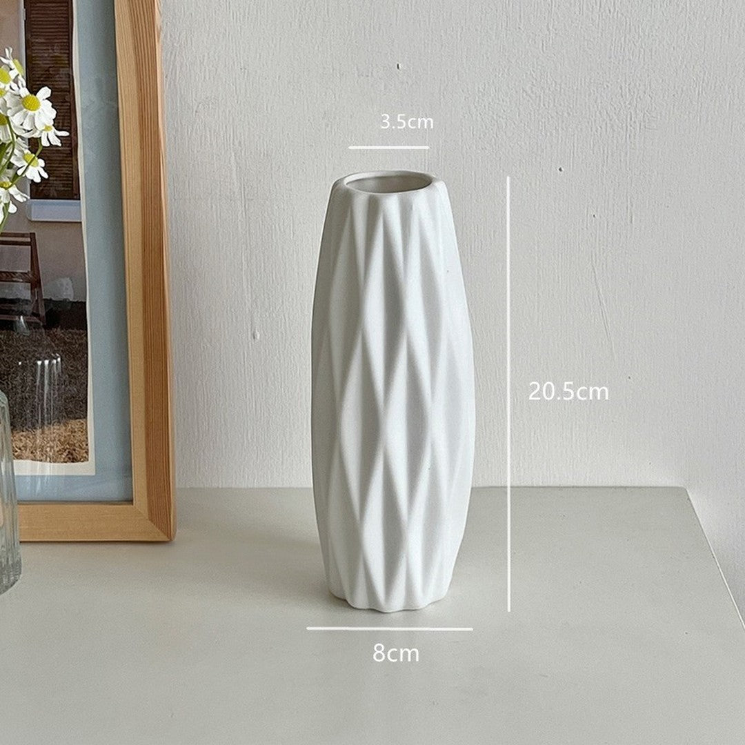 White Ceramic Modern Vase