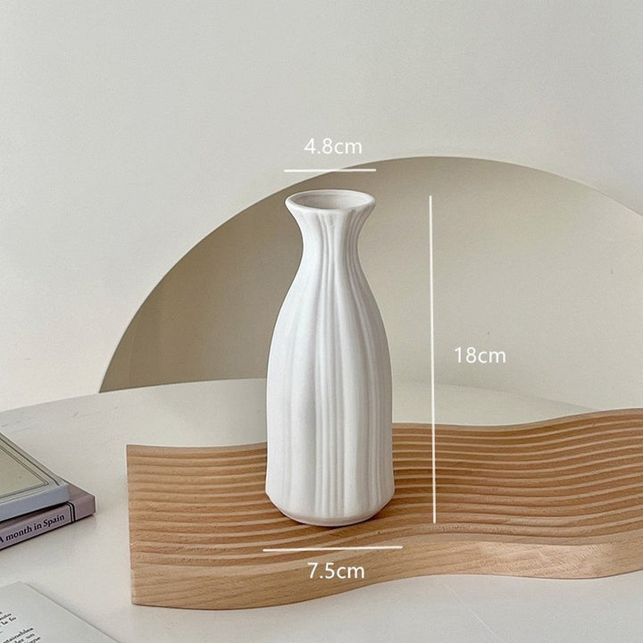 White Ceramic Modern Vase