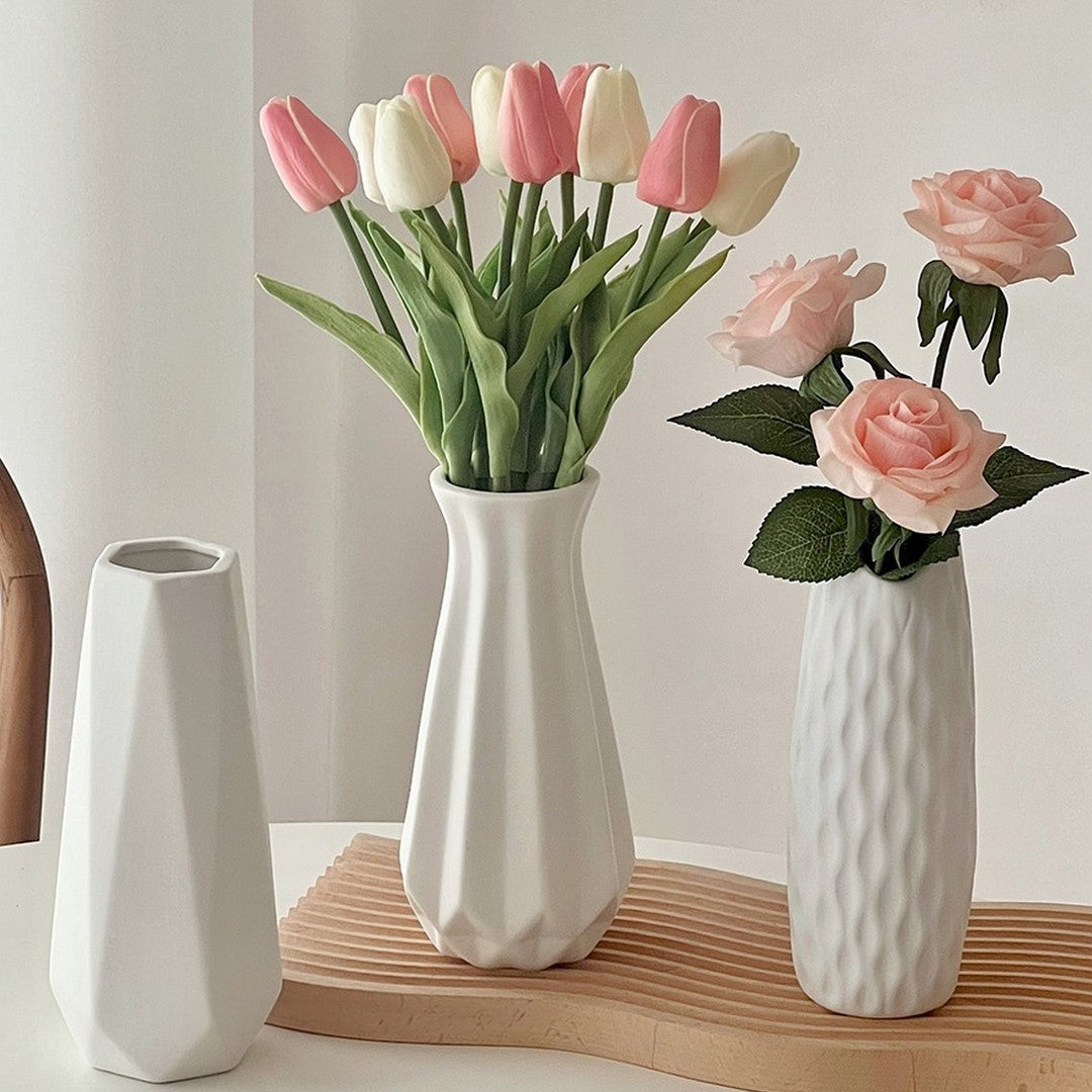 White Ceramic Modern Vase