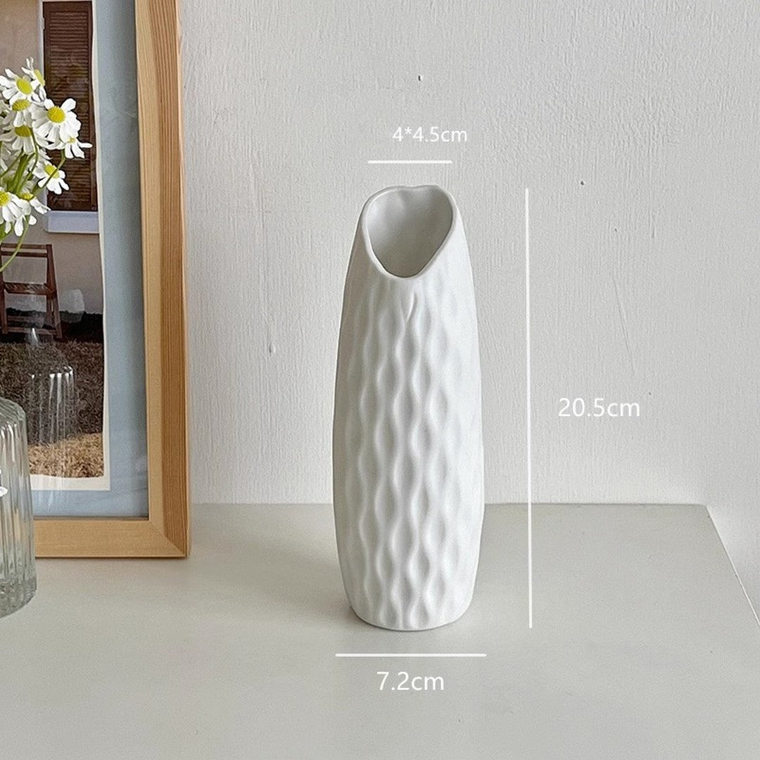 White Ceramic Modern Vase