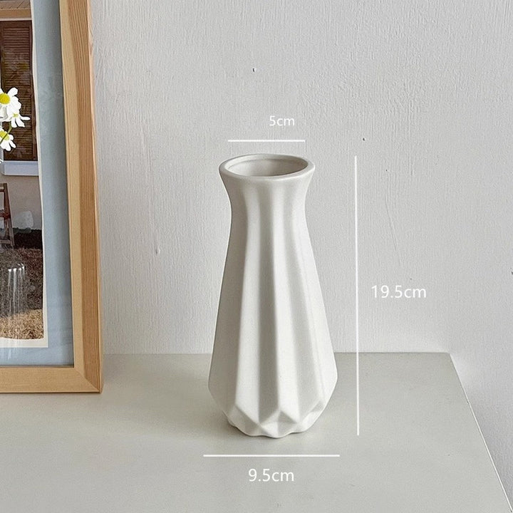 White Ceramic Modern Vase