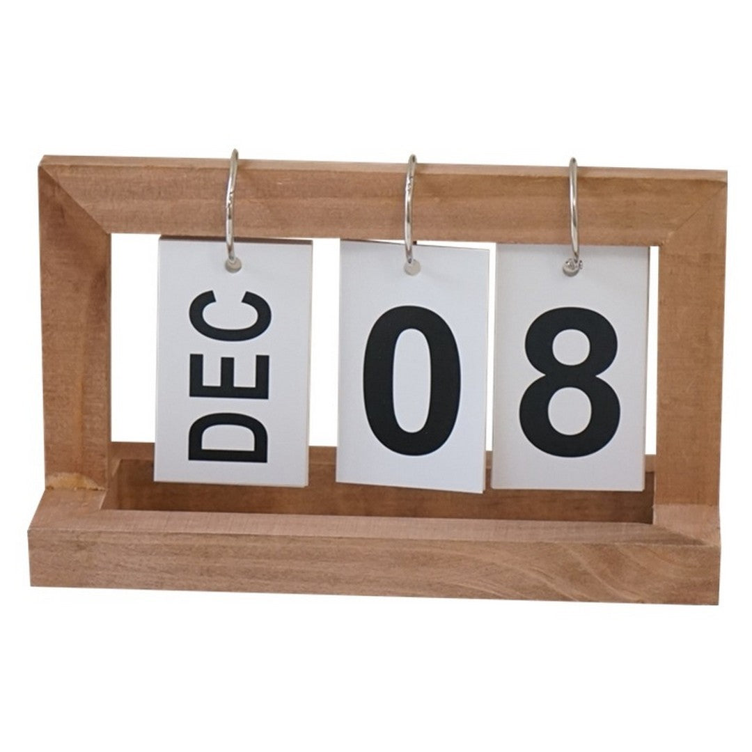 Wooden Page Turning Calendar