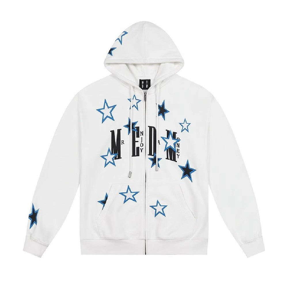 Stars Embroidered Logo Hoodie