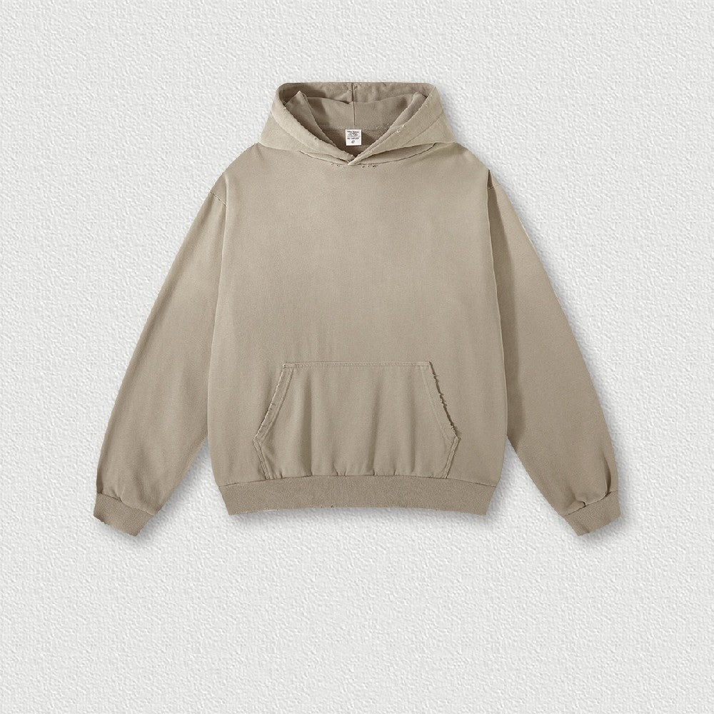 Gradient Sunfade Distressed Hoodie