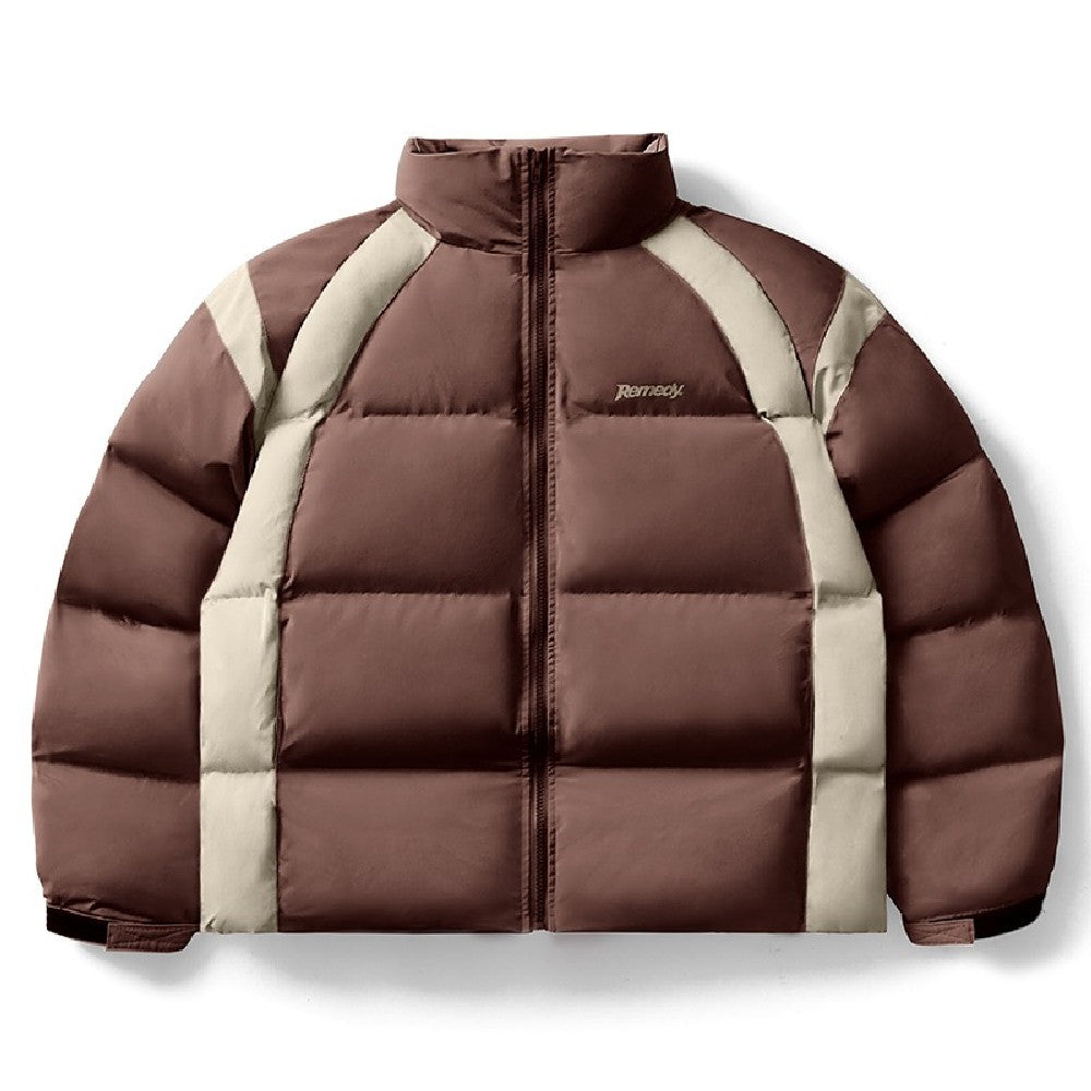 Color Block Puffer Jacket