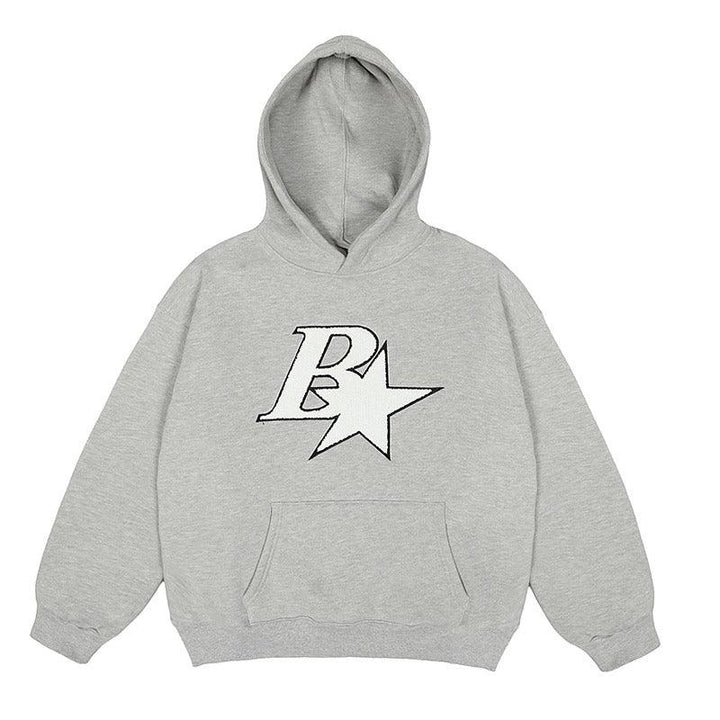 Embroidered B Sherpa Hoodie - EU Only