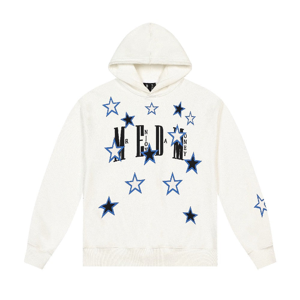 Stars Print Logo Hoodie