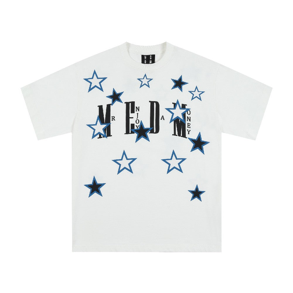 Stars Print Logo Tee