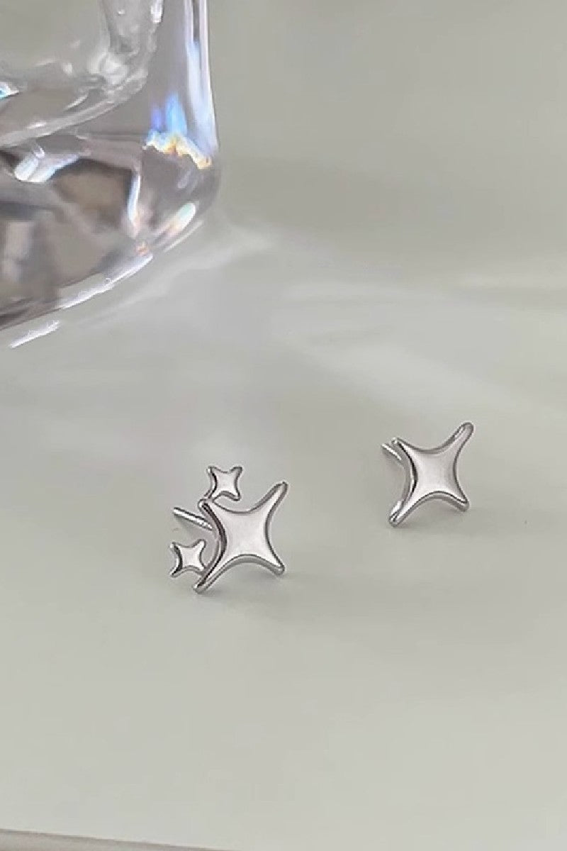 Sterling Silver Shining Stars Earrings