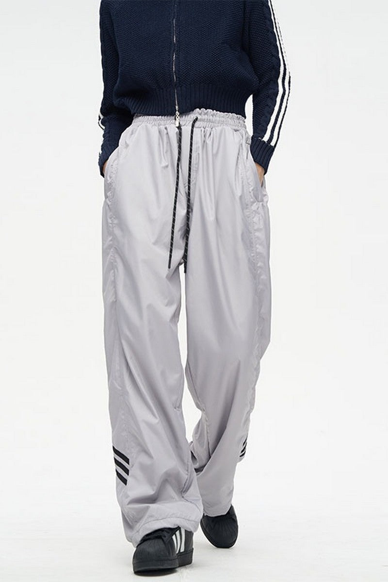 Retro Striped Wind Pants