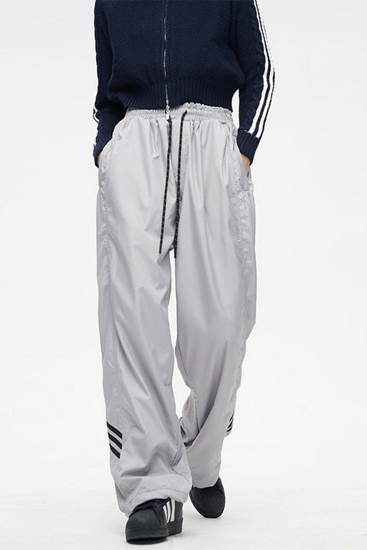 Retro Striped Wind Pants