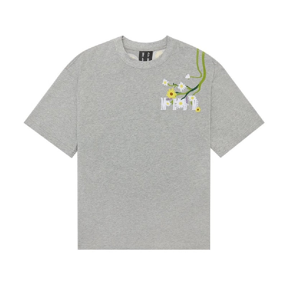 Embroidered Flowers Logo Tee