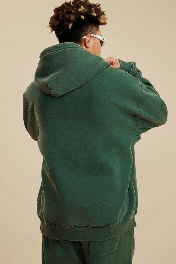 Pigment Dyed Fleece Hoodie