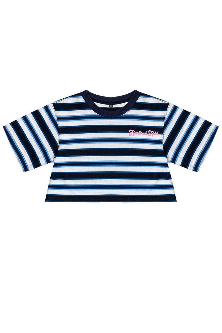 Striped Logo Crop Top