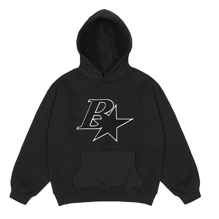 Embroidered B Sherpa Hoodie - EU Only