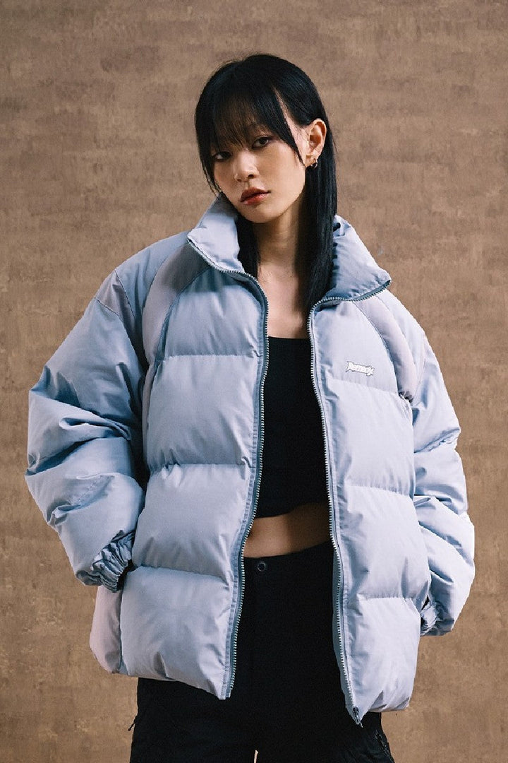 Color Block Puffer Jacket