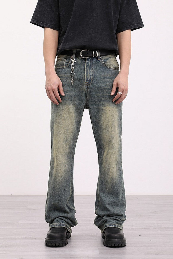 Washed Yellow Mud Jeans