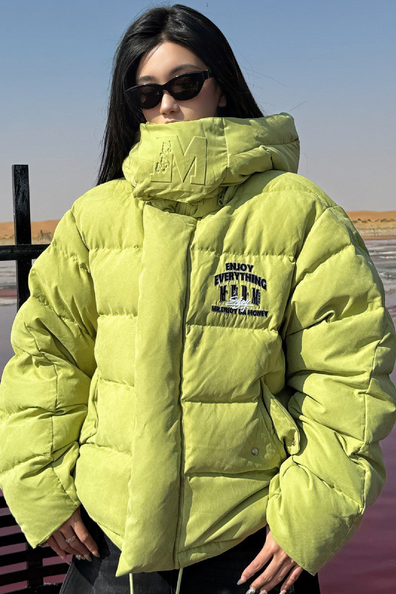 Neck Logo Puffer Jacket