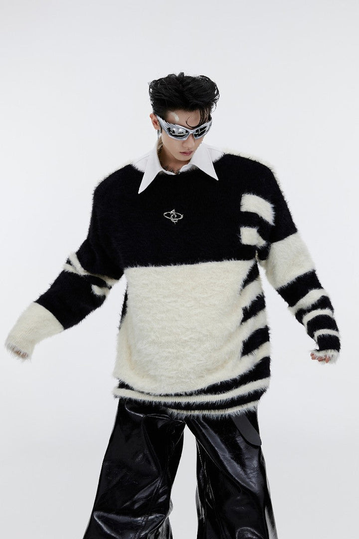 Mohair Metal Logo Sweater