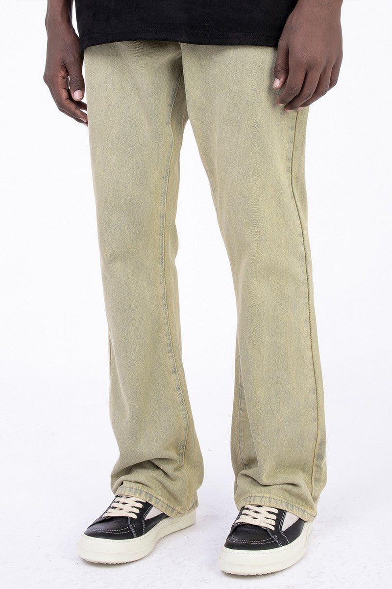 Dyed Washed Straight Trousers