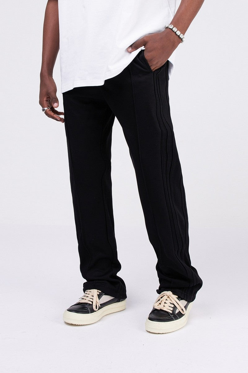 Straight Striped Sweatpants