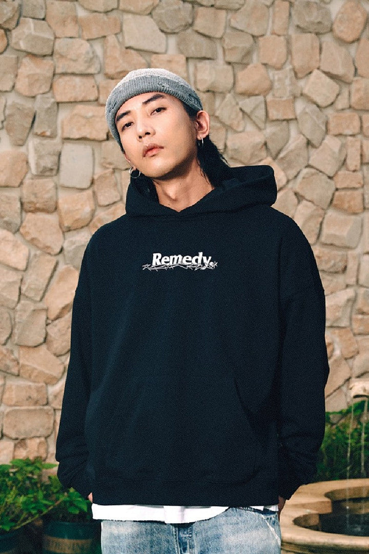 Embroidered Logo Hoodie