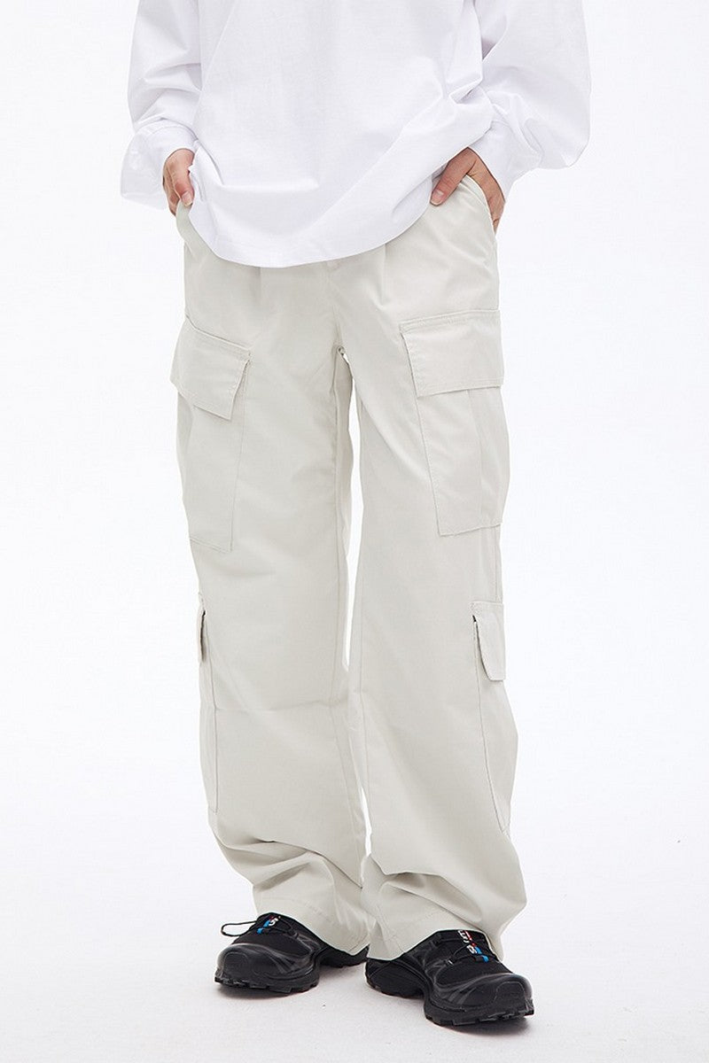 Multi Pocket Straight Cargo Pants