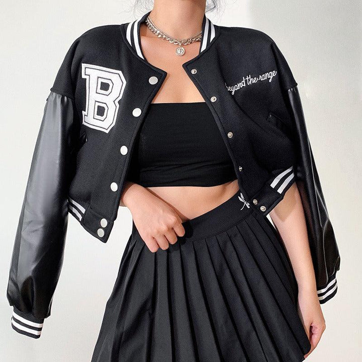 CZ B Embroidered Varsity Jacket