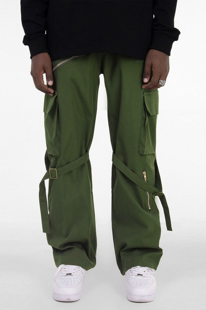 Straps Loose Cargo Pants