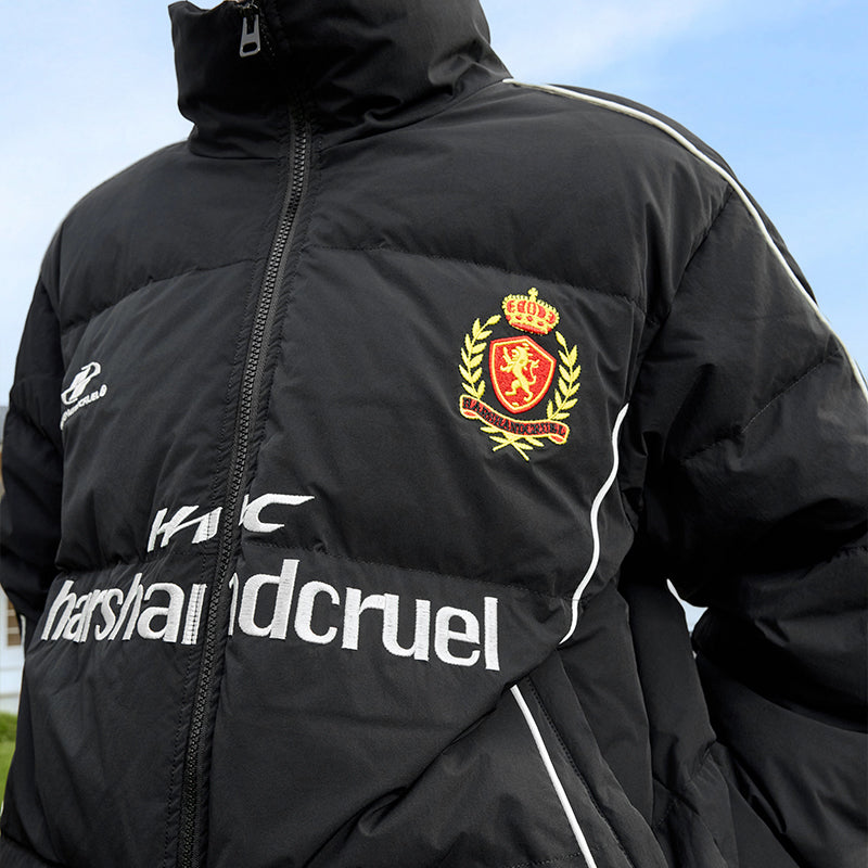 Football Club Embroidered Down Coat