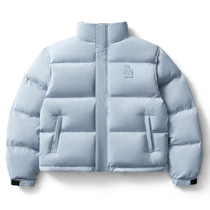 Embossed Logo Puffer Jacket