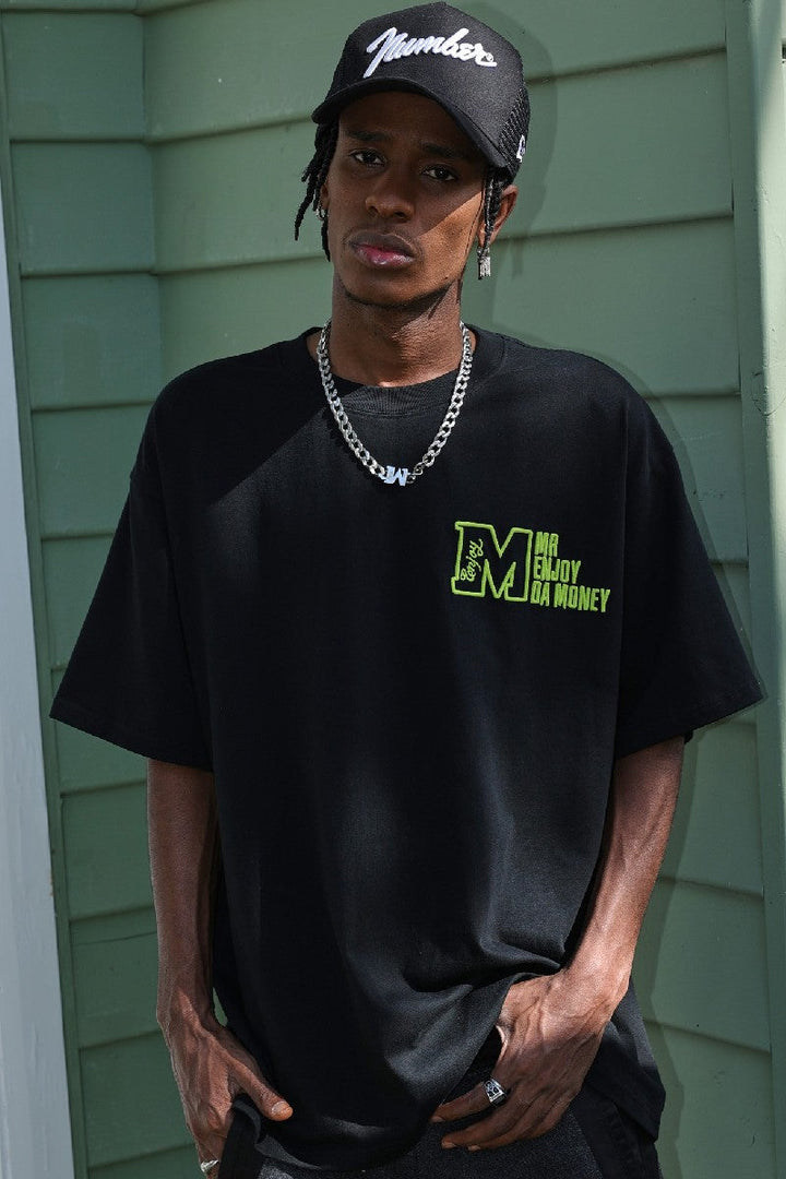 Embroidered Embossed Logo Tee