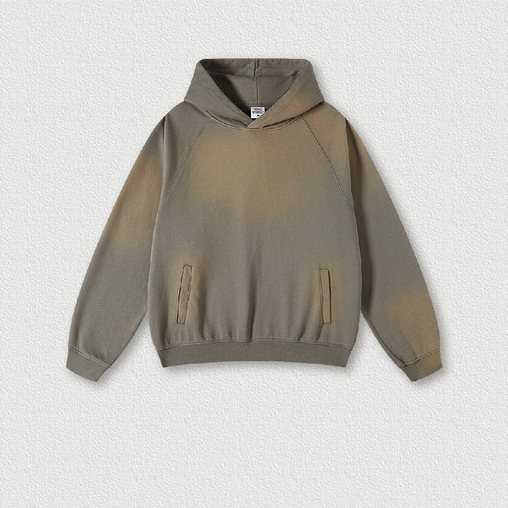 Fleece Gradient Washed Hoodie