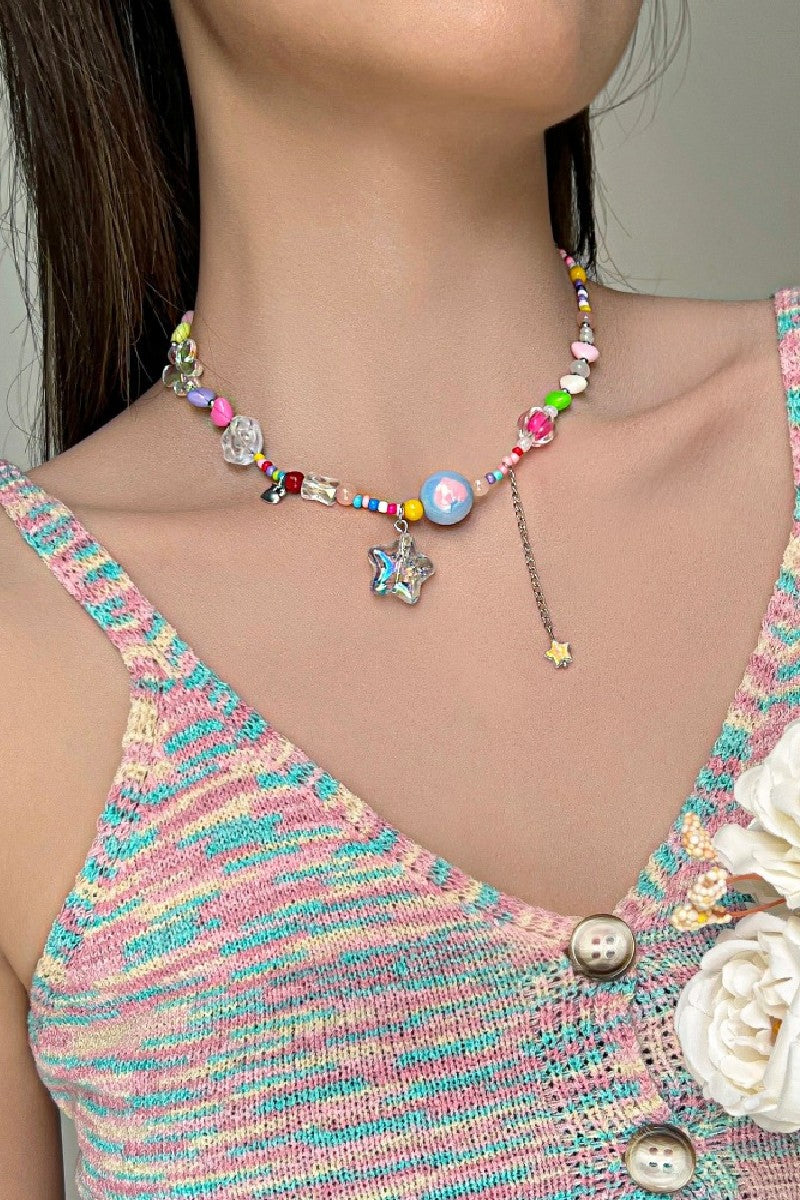 Candy Beads Star Necklace