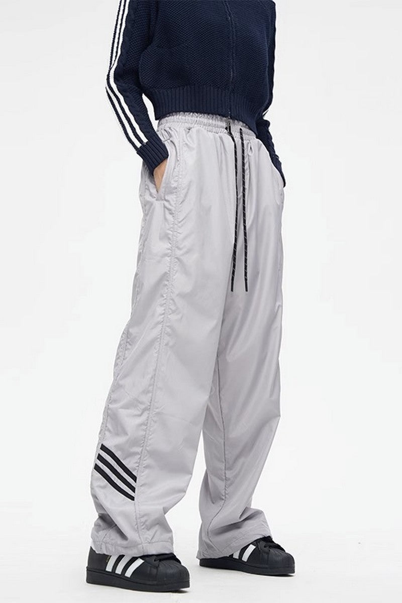 Retro Striped Wind Pants