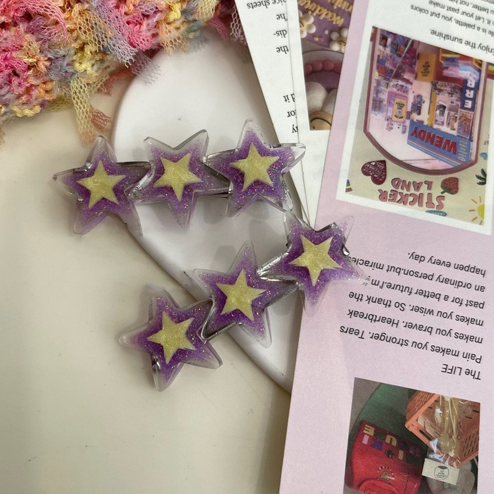 Y2K Star Hairclips