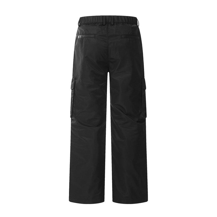 Double Knee Pleated Loose Cargo Pants