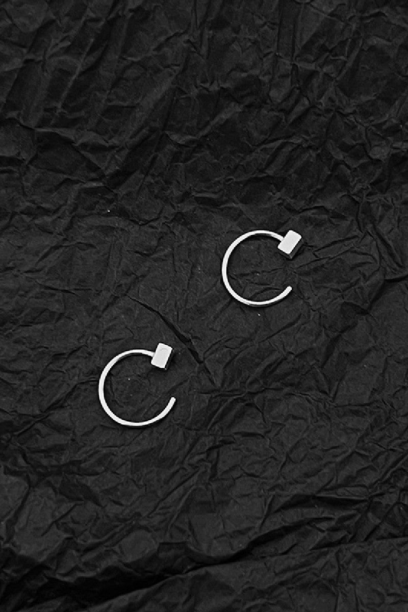 Sterling Silver Thin Hoop Earrings